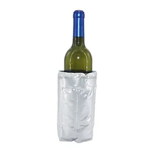 Portátil Reutilizável Gel Ice Pack Cerveja Vinho Garrafa Cooler Wrap Refrigeração Cold Sleeve