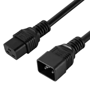 Usine IEC320 16a 250v cordon d'alimentation câble d'extension 3 broches prise C19 à C20 3pin câble d'alimentation d'ordinateur 220v Eu câble d'alimentation ca