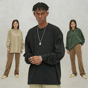 Sudadera con Capucha <span class=keywords><strong>de</strong></span> Algodón Terry <span class=keywords><strong>de</strong></span> Alta Calidad ODM, Estilo Casual Urbano, Unisex, Color Sólido, Otoño, Talla Grande, Estilo Vintage - Product Image 2