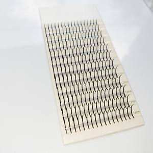 Extensions de cils cylindriques à 3 rangées, aspect naturel, volume intense, en cheveux synthétiques faits à la main, styles européens, emballage personnalisé avec logo - Product Image 2