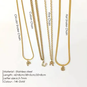 EManco Dropshipping RVS Platte Slangenketting Geïndividualiseerde Naam Gegraveerde Ketting Dames Sieraden Groothandel Dropshipping - Product Image 2