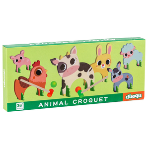 Jouet de mini-golf pour bébé, jeu de <span class=keywords><strong>croquet</strong></span> en bois de dessin animé, jeu de sport, jouets de porte-ball pour animaux, <span class=keywords><strong>jeux</strong></span> de famille pour enfants, jouets d'extérieur et d'intérieur pour enfants - Product Image 5