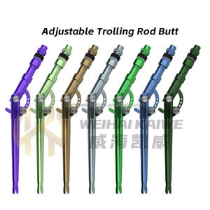 新 #2 #4 70厘米大游戏杆屁股深海金枪鱼马林鲨鱼重型钓鱼拖钓可调弯曲钓鱼杆屁股 - Product Image 3