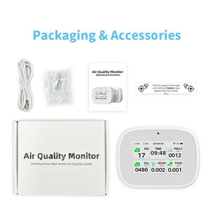 New Wall Mounted 10 in 1 WIFI Carbon Dioxide PM2.5 HCHO TVOC CO2 Air Quality Detector Gas Analyzer RS485 Air Quality Monitor