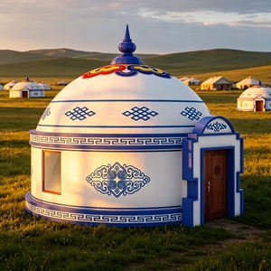 Yurt mongol moderne avec structure portable et Yurt mongol d'hiver pour la vie quotidienne en cour - Product Image 4
