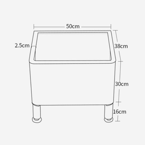 Évier de service commercial en acier inoxydable 304 noir nano, monté au sol, robuste, calibre 18, pour hôtel - Product Image 6