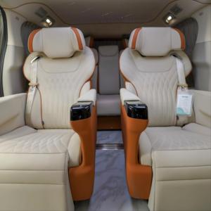 Asientos de Coche de Cuero y Fibra de Carbono Ajustables Personalizados de Lujo para Mercedes GL8 MPV - Product Image 3