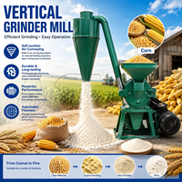 Machine à moudre le maïs, le riz et le blé multifonctionnelle verticale pour l'industrie de la production de farine et de transformation des céréales