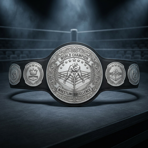 Cinturón de Campeonato de Lucha Libre Personalizado, Cinturón de Campeonato de Peso Pesado con Título Propio, Cinturón de Campeonato de Cuero para Adultos - Product Image 2