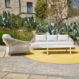 Villa extérieur corde tissage canapé cour jardin étanche et crème solaire meubles en alliage d'aluminium patio loisirs café Etable - Product Image 2