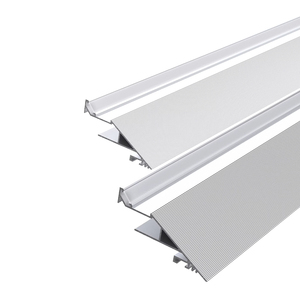 Profilé en aluminium LED moderne en forme de couronne pour plafond et mur Cove Valance Éclairage Plâtre Plafond Rétro-éclairé Bande Carrelage Accessoires - Product Image 1