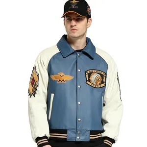 china import collar jacket leather plane for men lamb skin 2023