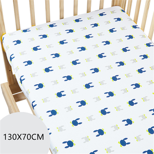 Ensemble de draps de lit bébé en coton biologique GOTS à impression numérique personnalisée, 130*70 cm, drap de lit pour <span class=keywords><strong>nouveau</strong></span>-<span class=keywords><strong>né</strong></span>, 400TC, toutes saisons - Product Image 2