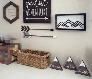 Insegna in <span class=keywords><strong>Legno</strong></span> Personalizzata 'Wander Explore Discover', Decorazione da Tavolo per Avventure nel <span class=keywords><strong>Bosco</strong></span>, Arredamento per Casa <span class=keywords><strong>di</strong></span> Montagna - Product Image 3