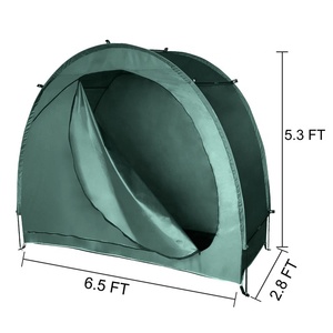 Abri de rangement <span class=keywords><strong>pour</strong></span> vélos d'extérieur OEM, tente en tissu Oxford 210D épais et imperméable, abri de rangement extérieur avec support en alliage d'aluminium - Product Image 2