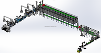 Chaîne de nettoyage de grains de café, de haricots mungo et de graines de tournesol HELIDA à haute productivité, certifiée CE, 220V/380V, 5000-10000kg/h