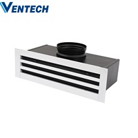Ventech Usine ODM/OEM Climatisation Plafond carré en aluminium Diffuseur d'air à fente linéaire