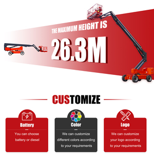 18.5m 300kg điện di động Kính thiên văn Boom Lift thủy lực thẳng Boom Lift Bảng kính thiên văn trên không làm việc nền tảng - Product Image 2