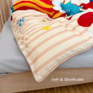 Set di biancheria da letto in tre pezzi in cotone 100% con stampa a cartoni animati, tessuto per un Comfort morbido - Product Image 4