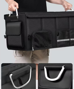 Boîte de rangement <span class=keywords><strong>pour</strong></span> voiture en tissu Oxford grande capacité, conteneur pliable, accessoires de rangement intérieur de voiture imperméables - Product Image 6