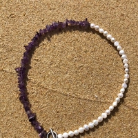 Collar de Perlas de Agua Dulce y Malaquita Verde Hecho a Mano, Longitud Personalizada, Cierre de Acero Inoxidable Dorado