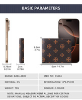 Dompet Pria Baellerry Desain Baru Tipis Minimalis, Dompet Kartu Fungsional untuk Pria, Dompet Bisnis Sederhana Kecil untuk Pria, PU