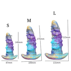 Dildo Súper Grande y Grueso con Forma Europea Americana, Tapón Anal de Dragón Monstruoso Colorido, Expansor de Fantasía, Nuevos Juguetes para Mujeres - Product Image 2