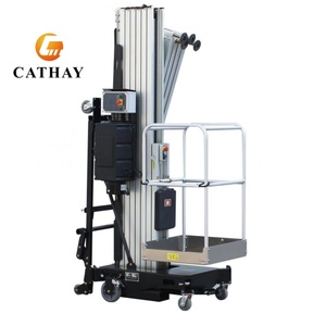 Plataforma de Trabajo Elevadora de Aluminio de 10M 12M, Elevadores para una Persona, Plataforma de Trabajo Aérea, Gran Venta - Product Image 2