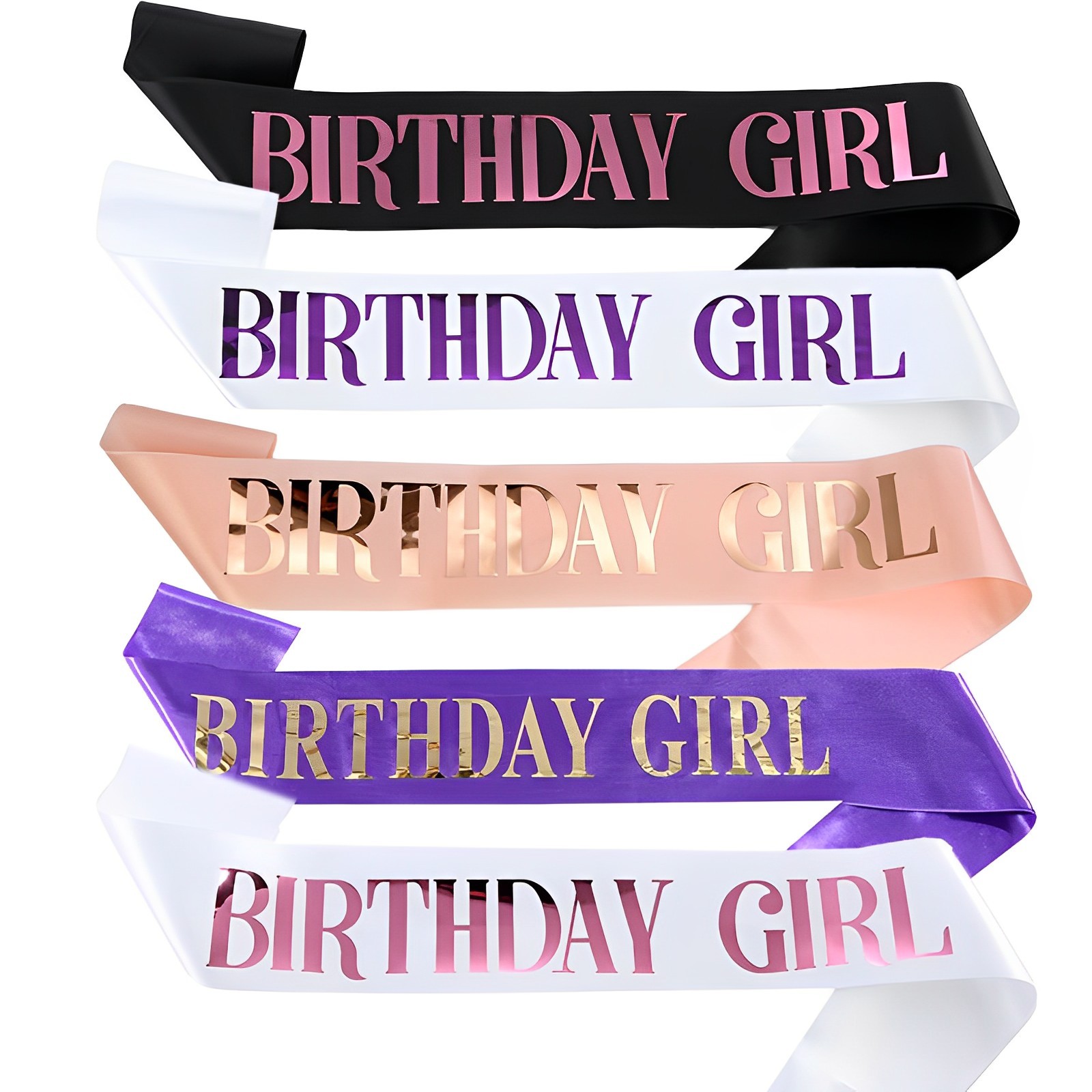 Weiße Satin-Schärpe Zum 21. Geburtstag Mit Rosa Buchstaben – „It's My 21st Birthday“