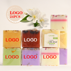 Etiqueta privada Limpieza de la piel natural Flores hechas a mano Pétalos Jabón de baño Baño corporal Jabón vegano hecho a mano para lavado facial - Product Image 6