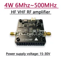 4W 6-500MHz HF VHF UHF RF Amplificateur de puissance pour Ham Radio Walkie Talkie ShortWave RFID Signal 433MHZ AM FM émetteur