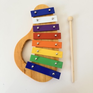 Instrument de percussion en bois et métal à 8 notes, jouet musical pour enfants, son doux et durable, amusant, éducatif, développe le rythme musical - Product Image 3