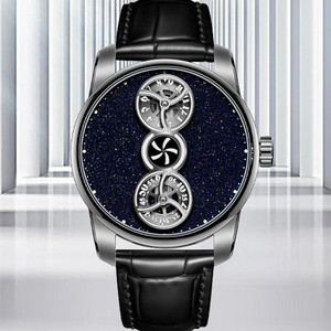 Orologio da uomo in acciaio inossidabile 316L Super luminoso impermeabile a curvatura del motore <span class=keywords><strong>rotore</strong></span> a stella meccanico orologio automatico - Product Image 3