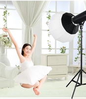 65cm Lanterne Style Pliable Softbox Modificateurs D'éclairage Forme Ronde Sphérique Soft Box pour Studio Speedlite Strobe Flash Light