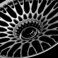Jantes forgées monobloc personnalisées XINLAI 19-20 pouces, finition argent brossé brillant, à rayons fendus, 5x112, compatibles Audi A4 A6 A7 S4