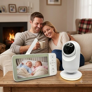Monitor para Bebés KT626T de Modo Dual 2.4G 5G WiFi con Aplicación, Pantalla IPS de 5.5 Pulgadas, Cámara de 720P, Videoportero PTZ, Visión Nocturna Automática, Modo VOX - Product Image 1