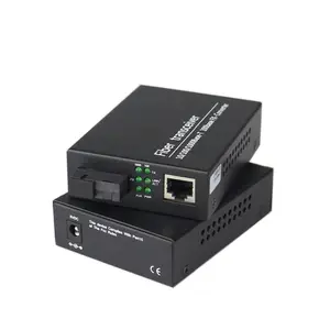 RJ45 120KM Gigabit Ethernet 8 port fiber optic media converter