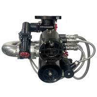 Canon à eau de lutte contre l'incendie flexible à longue portée à commande à distance électrique étanche en acier inoxydable 50L/S