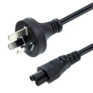 6Ft Australia 3 Prong AS3112 Colokan Standar Ke Kabel Daya Laptop IEC C5 H05VV-F 3G * 0,75 Mm2