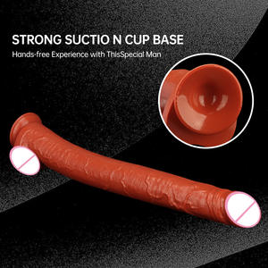 유럽계 미국인용 초대형 초장형 부드러운 합성 방수 대형 페니스 여성 자위용품 남성용 딥 - Product Image 2