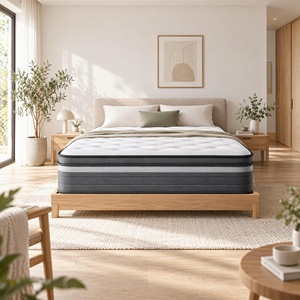 Colchón de Muelles Ensacados de Tamaño Personalizado para Hoteles y Hogares Modernos, con Cubierta de Tela Acolchada y Firmeza Equilibrada para Muebles de Dormitorio - Product Image 1