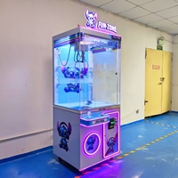 Machine à griffes commerciale à LED néon, à monnayeur, jeu de pêche de jouets à prix pour zone de divertissement et salle d'arcade de centre commercial