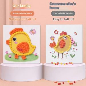 Bricolage créatif <span class=keywords><strong>boule</strong></span> <span class=keywords><strong>de</strong></span> cheveux peinture pâte jouet pour enfants personnalisable Desig Pom-Pom Kit <span class=keywords><strong>de</strong></span> peinture - Product Image 3