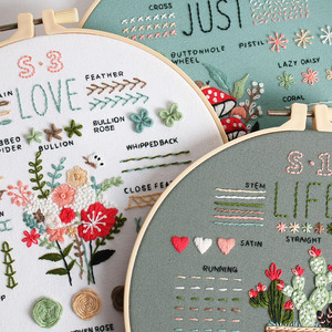 Meilleures ventes : Kit de broderie DIY <span class=keywords><strong>pour</strong></span> débutants, fournitures artisanales de point de croix faites à <span class=keywords><strong>la</strong></span> main avec outils d'entraînement au point. - Product Image 5
