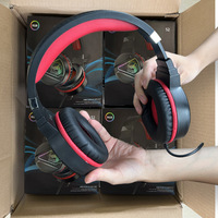 Haute qualité promotionnel grand filaire 3.5mm casque Rgb lumière tête montée sur l'oreille 7.1 stéréo Surround casque de jeu avec micro