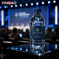 Autocollants personnalisés Yingao, impression UV sur feuille d'argent, imperméables, brillants, étiquettes pour eau purifiée en rouleau, minimalistes, modernes, raffinés, durables