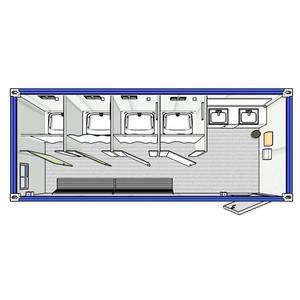 Contenedor de Envío Prefabricado Portátil Desmontable para Exteriores de 10, 20, 30 y 40 pies con Baños y Duchas Públicas - Product Image 2