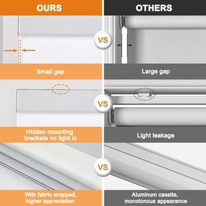 Persilux High Quality Cordless Roller <strong>Blind</strong> Handle Control Perfect Fit <strong>Wide</strong> Blade Built-In <strong>Blinds</strong> for Windows - Product Image 4
