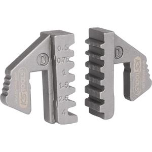 KS <b>TOOLS</b> Pair of <b>crimp</b> inserts for <b>wire</b> end ferrules, Ø 0.5 - 4 mm - Product Image 1