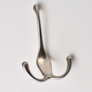 Zinc Alloy <b>Wall</b> Mount Coat <b>Hook</b> Silver For Entryway Door Hat Hanging - Product Image 2